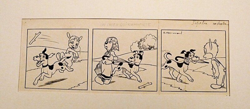 José Cabrero Arnal, Le chien est le meilleur ami de l'homme. - Planche originale