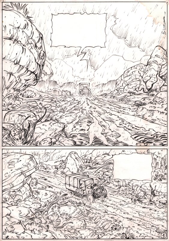 Brice Bingono, Paradise - Tome 2 : Le désert des molgraves, planche 1 - Planche originale