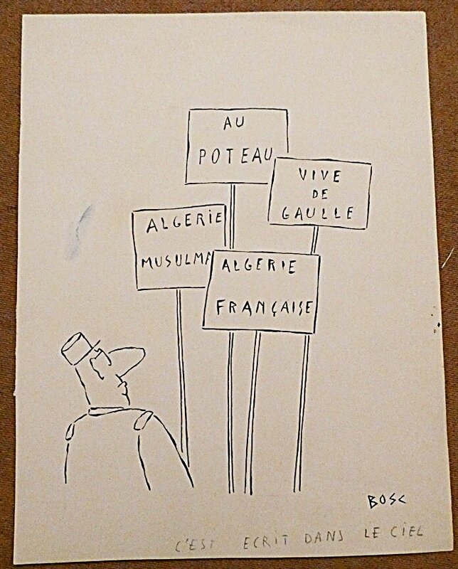 Jean Bosc, C'est écrit au ciel... - Original Illustration