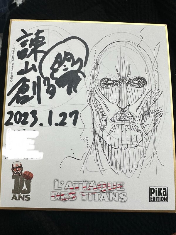 Hajimé Isayama, L’attaque des Titans - Sketch