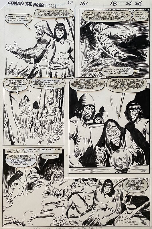 John Buscema, Michael Fleischer, Conan the Barbarian - #161 pl18 (p.22) - Planche originale