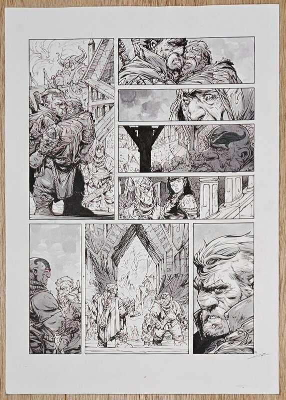 En vente - Pierre-Denis Goux, Nains tome 21 planche 58 - Planche originale