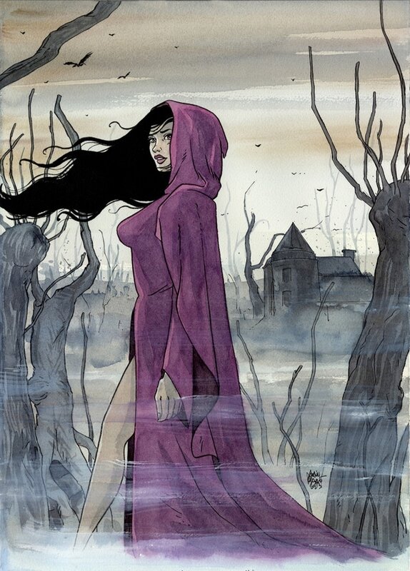 En vente - Bob Morane girls par Alain Poncelet, Henri Vernes - Illustration originale