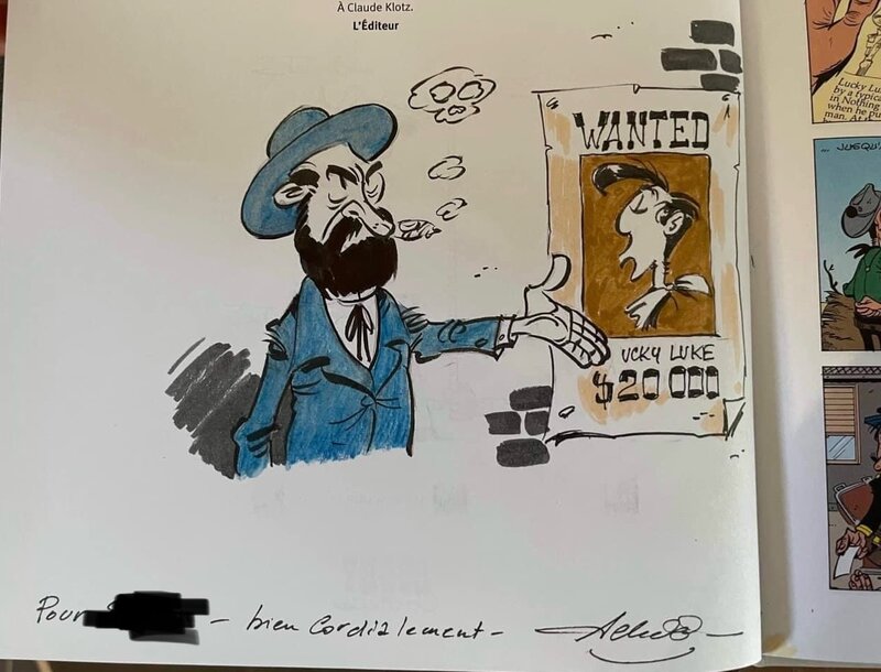 Lucky Luke par Achdé - Dédicace