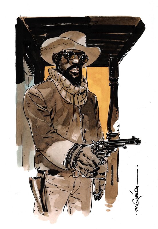 Django Unchained by R.M. Guéra - Original Illustration