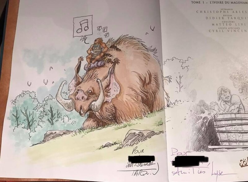 Lanfeust de Troy par Didier Tarquin, Lyse - Dédicace
