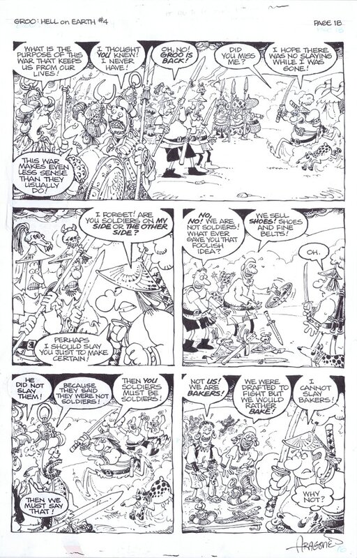 Sergio Aragonés, Groo: From Hell #4 page 18 by Sergio Aragones - Comic Strip