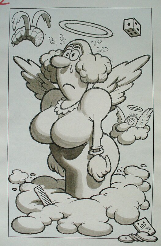 Lady Marianna par Benito Jacovitti - Illustration originale