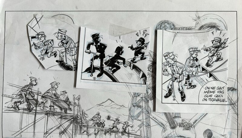 Fabrice Tarrin, Spirou chez les soviets. - Original Illustration