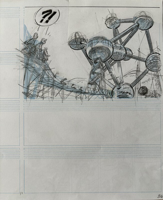 Fabrice Tarrin, Spirou chez les Soviets - Original Illustration
