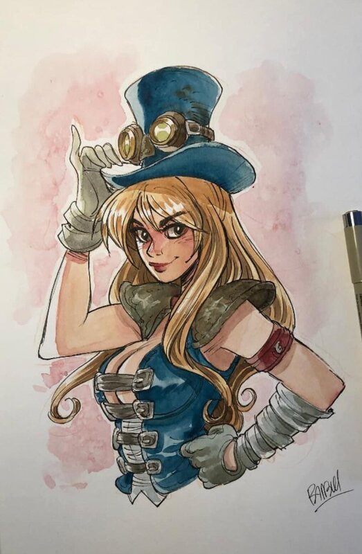 Steampunk by Alessandro Barbucci - Original Illustration