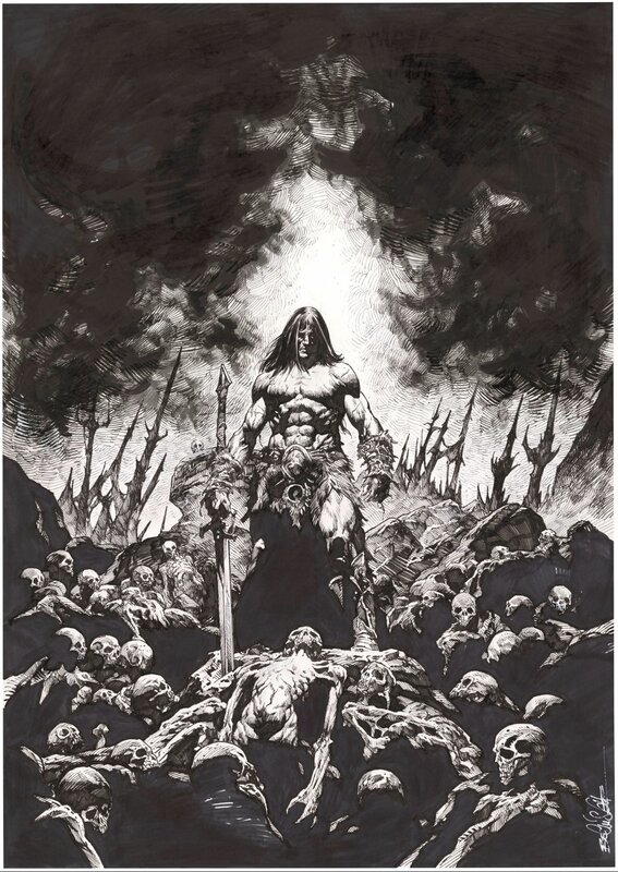Christophe Bec, Conan le destructeur - Planche originale