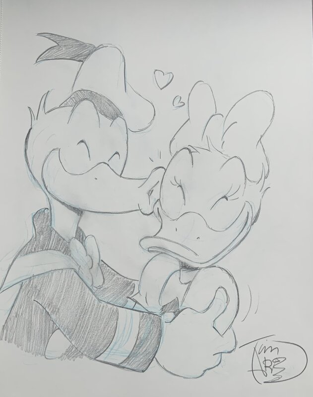 Donald und Daisy by Tim Artz - Sketch