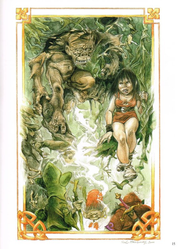 Laïyna par René Hausman - Planche originale