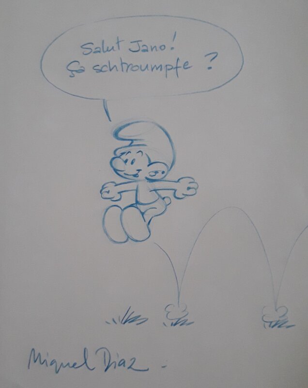 Les Schtroumpfs by Miguel Díaz Vizoso - Sketch