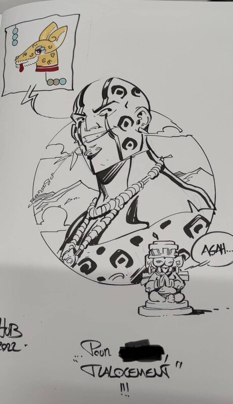 Hub, Le serpent et la lance - Dédicace
