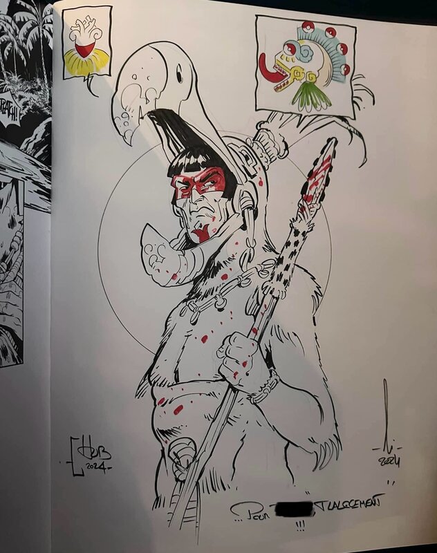 Hub, Li, Le serpent et la lance - Sketch