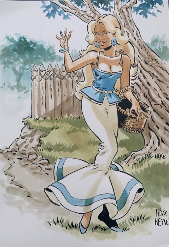 Hommage à Asterix par Félix Meynet - Illustration originale
