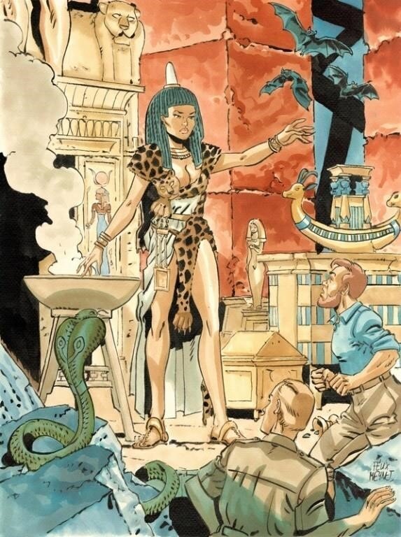 Félix Meynet, Hommage à Blake et Mortimer - Original Illustration