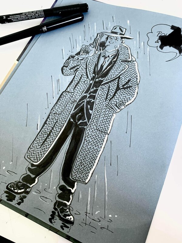 Nestor Burma by François Ravard - Sketch