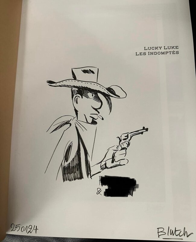 Lucky luke by Blutch - Sketch