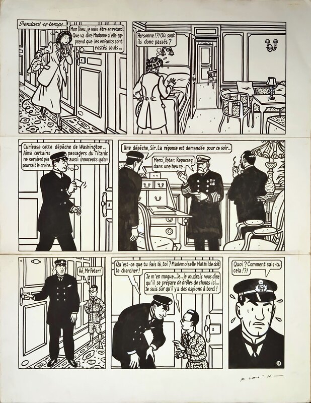Floc'h, Francois Rivière, Albany & Sturgess, tome 3 : A la recherche de Sir Malcolm, page 19 - Planche originale