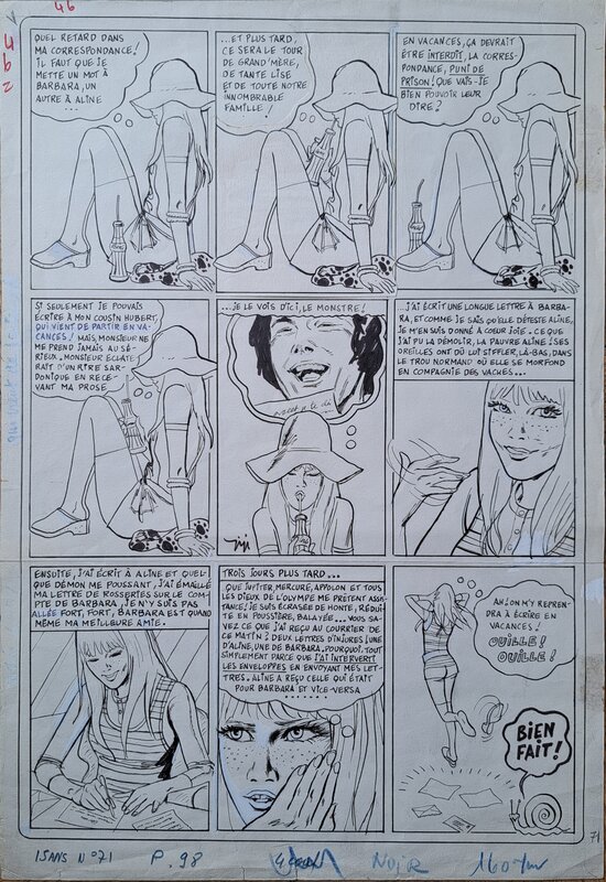 La correspondance par Robert Gigi, Lorena - Planche originale