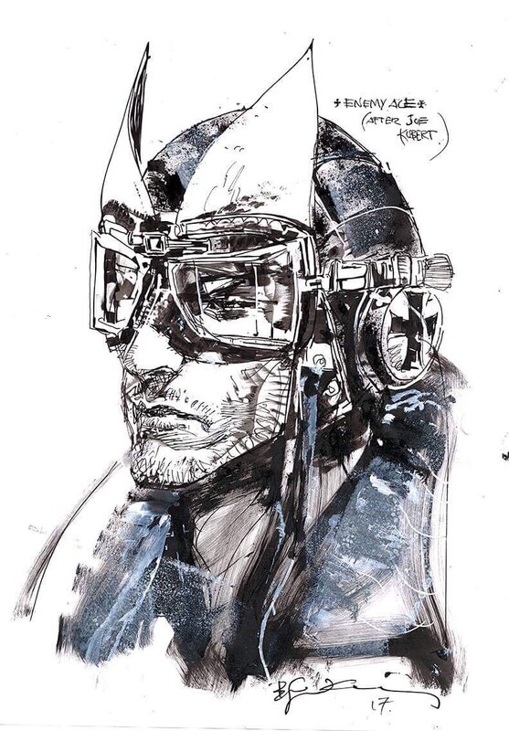 Enemy ace par Bill Sienkiewicz - Planche originale