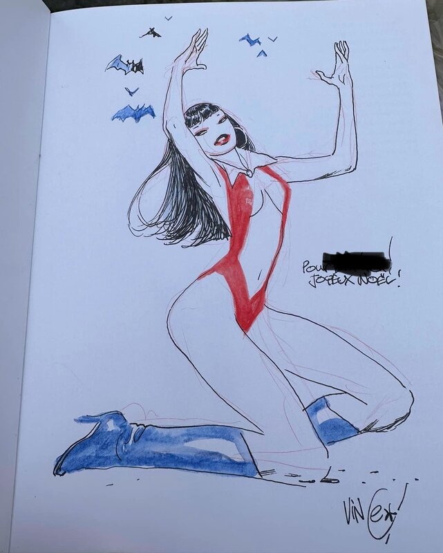 Vampirella by Vince - Sketch