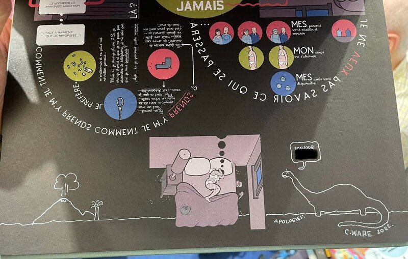Gertie le dinosaure par Chris Ware - Dédicace
