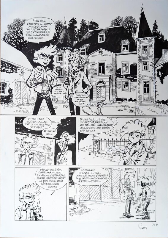 Yoann, Fabien Vehlmann, Super Groom, tome 1 : Justicier malgré lui, page 37 - Planche originale