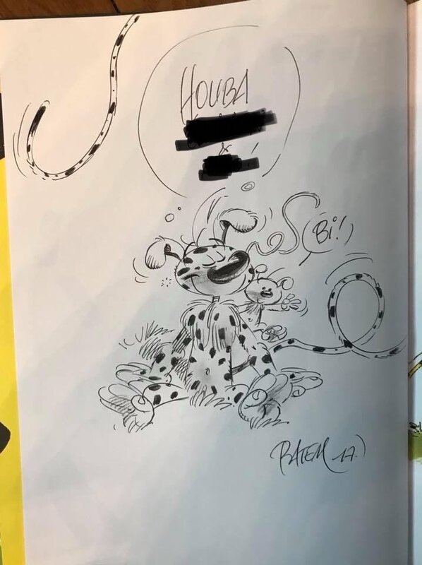 Marsupilami by Batem - Sketch