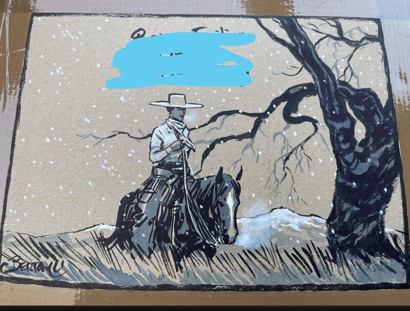 Cowgirl par Dominique Bertail - Illustration originale