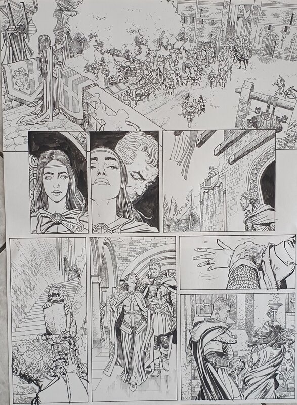 En vente - Alienor par Carlos Gomez - Planche originale