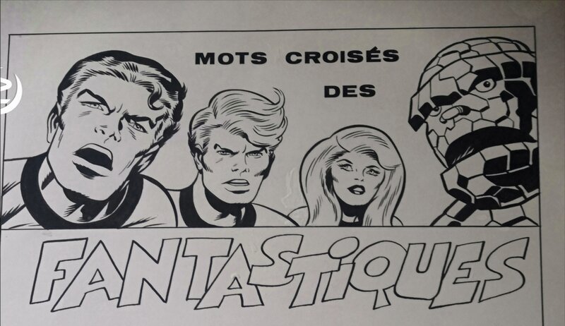 Jean-Yves Mitton, Mots croisés des Fantastiques - Original Illustration