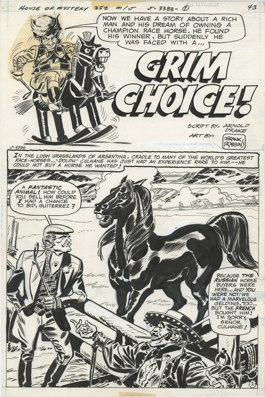 Frank Robbins, House of Mystery #252 histoire complète - Comic Strip