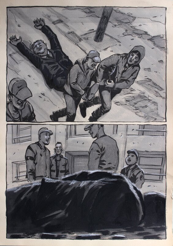 Ivan Brun, L'enfer des Tournantes - Planche originale