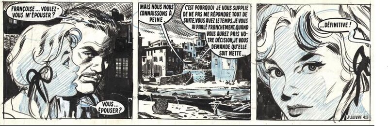 Paul Gillon, 13 Rue de L'Espoir strip n°413 - Planche originale