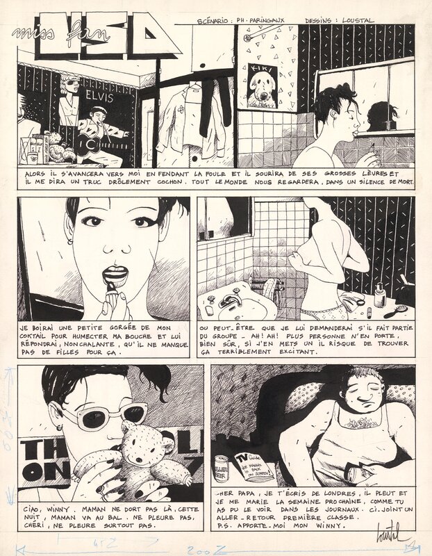 Miss Fan USA p1 by Loustal, Philippe Paringaux - Comic Strip