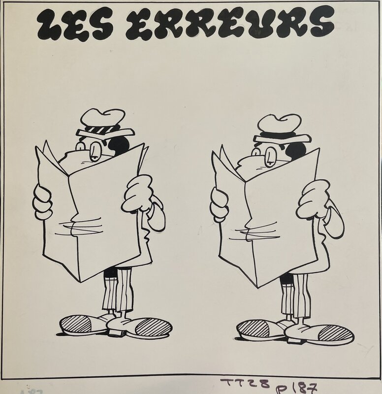 Cherchez l’erreur ! par Jean-Claude Poirier - Planche originale
