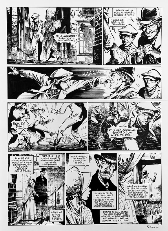 2020 - Les quatre de Baker-Street - David Etien - Planche originale