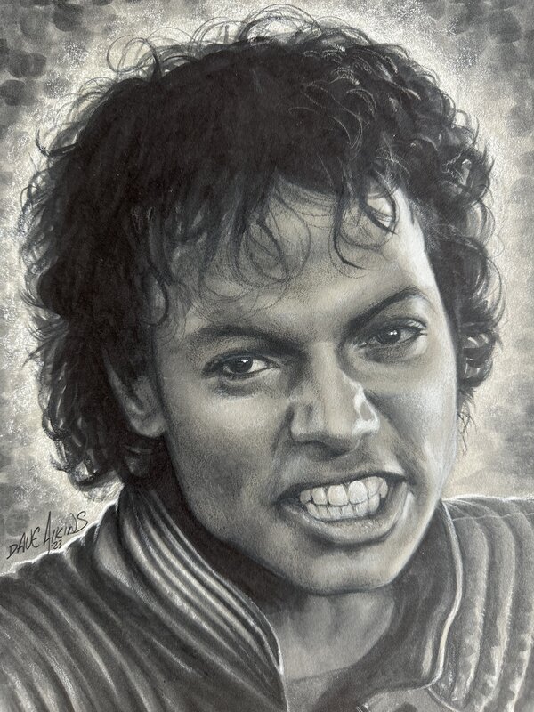 En vente - Michael Jackson par Dave Aikins - Illustration originale