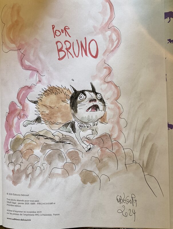 Chien d'orque by Grégory Panaccione, Joann Sfar, Lewis Trondheim, Walter - Sketch