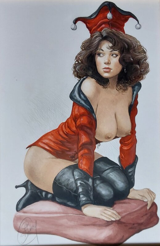 Jeune femme par Philippe Delaby - Illustration originale