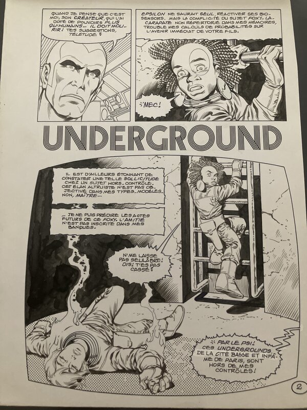 Epsilon underground 1 par JEAN YVES MITTON - Planche originale