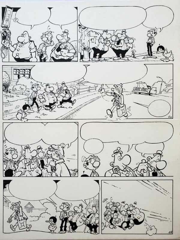 Greg, ACHILLE TALON ET LE TRESOR DE VIRGULE - Planche originale