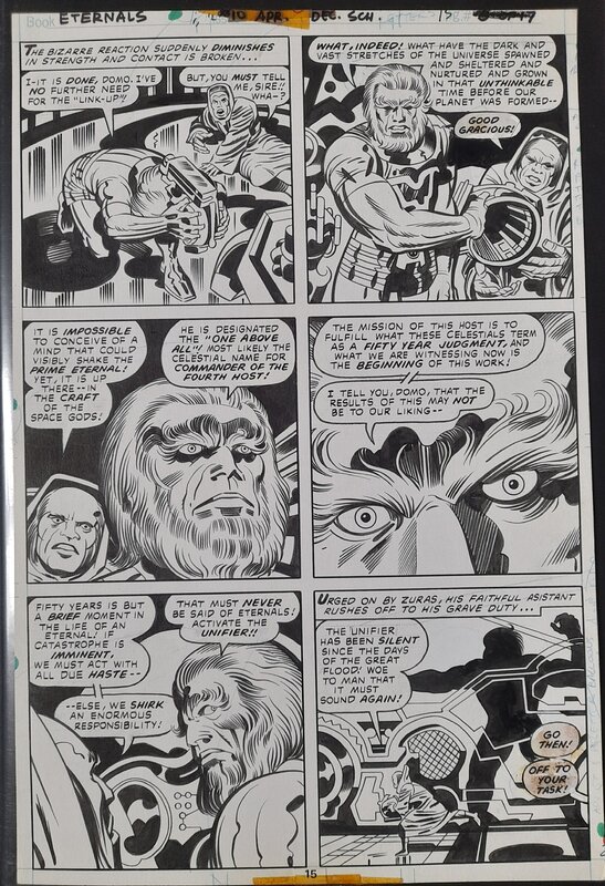 Les Éternels par Jack Kirby, Mike Royer - Planche originale