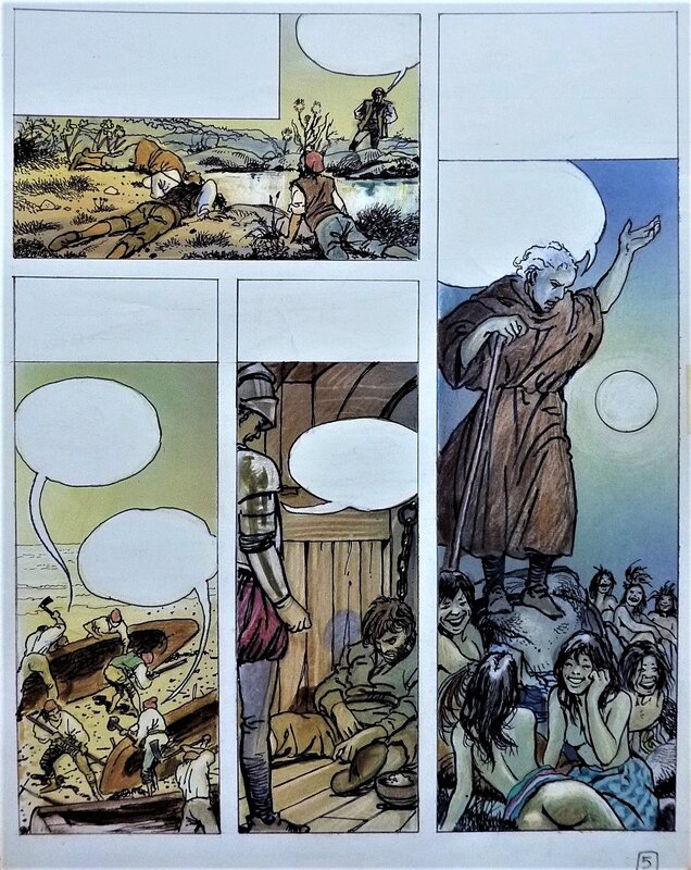 Milo Manara, Enzo Biagi, Christophe Colomb - Page 97 - Planche originale