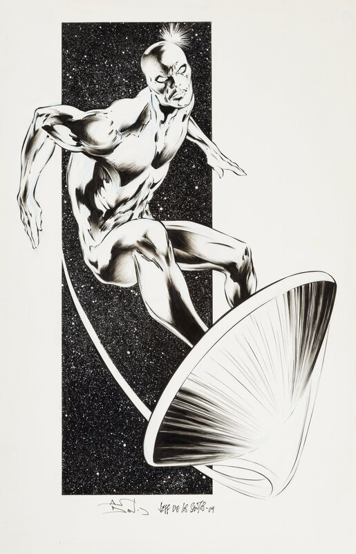 Alan Davis, Jeff De Los Santos, Alan Davis - Silver Surfer commission - Original Illustration