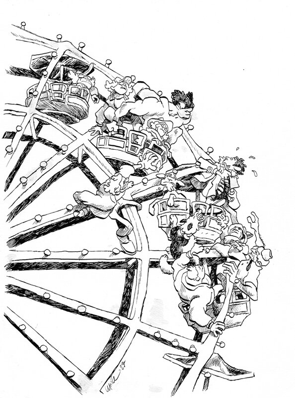 For sale - Cyrille Pomès - Lieutenant Bertillon T1 couverture refusée - Original Cover